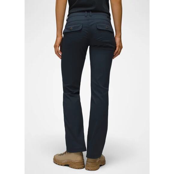 Prana Halle Pant Women's 6 Regular Stormy Night Low Rise Standard Fit Boot Cut - Picture 2 of 12
